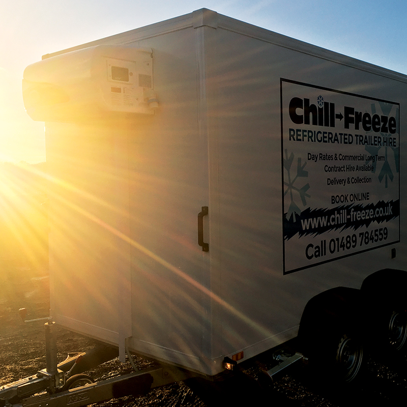 Chill-freeze refridgerated trailer hire